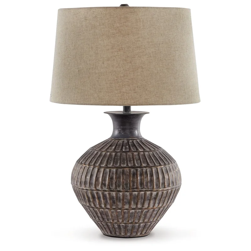 Magan - Metal Table Lamp - Antique Bronze Finish