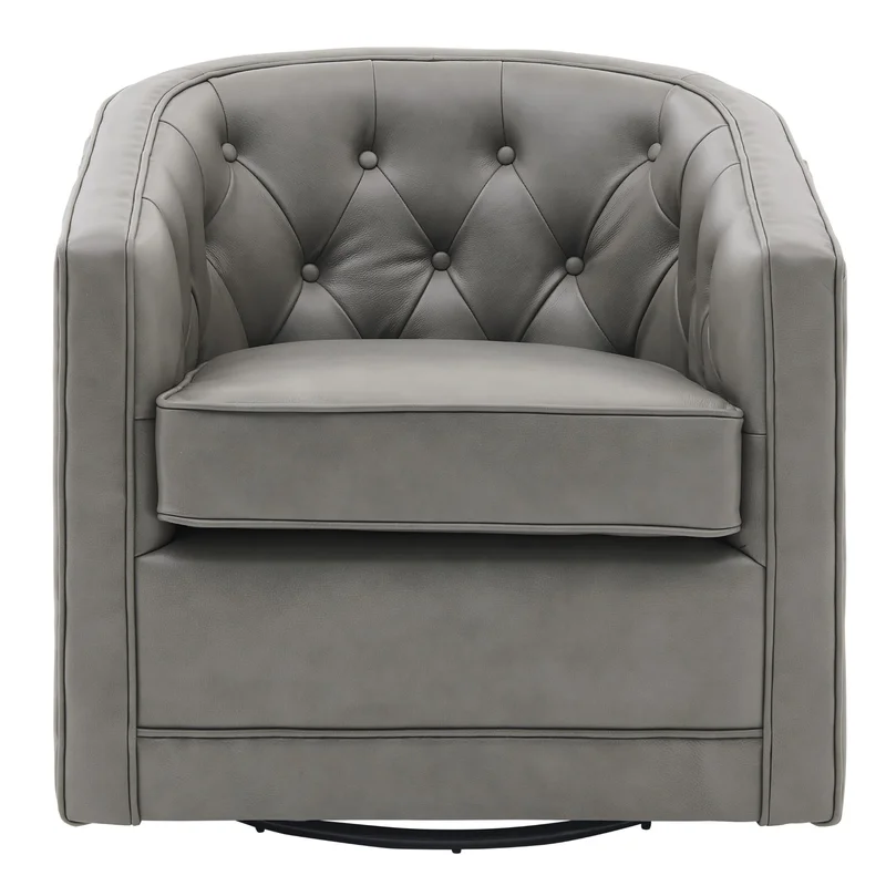 New Pacific Direct Walsh Top Grain Leather Swivel Chair 1900153-428
