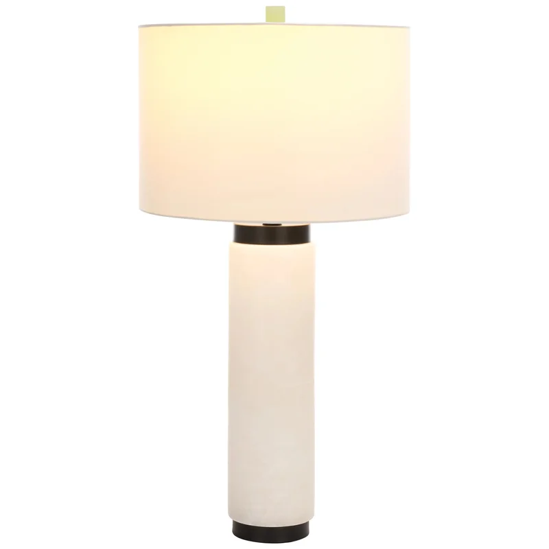 Sydni Alabaster Pillar Table Lamp