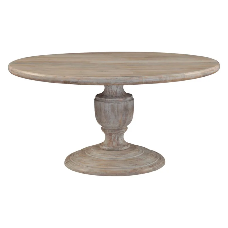 Taj Round Dining Table - Heirloom White