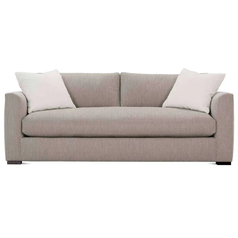 Tamra I 94 Inch Fabric Large Single Bench Seat Wing Arm Sofa