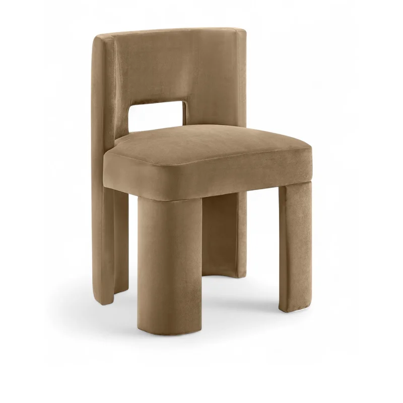 Zuno - Velvet Performance Fabric Upholstered Dining Chair (Set of 2)