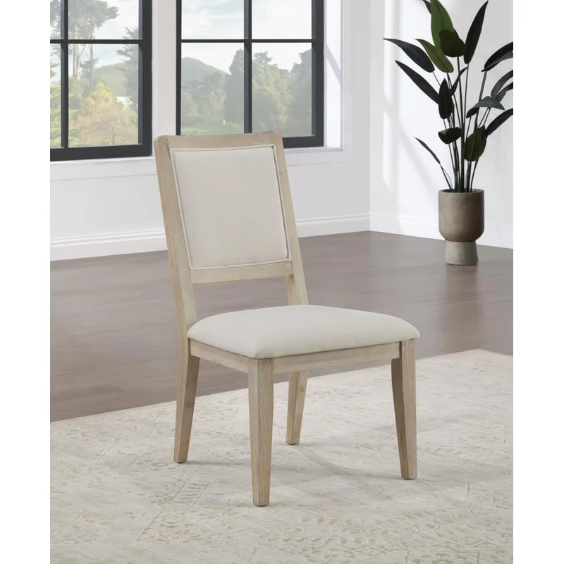 Trofello Cushioned Dining Side Chair White Washed (Set of 2)