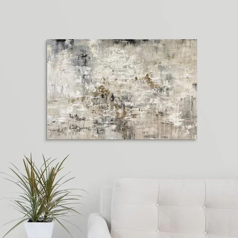 20" H x 30" W x 1.25" D Golden Reflections by Alexys Henry - Painting on Canvas