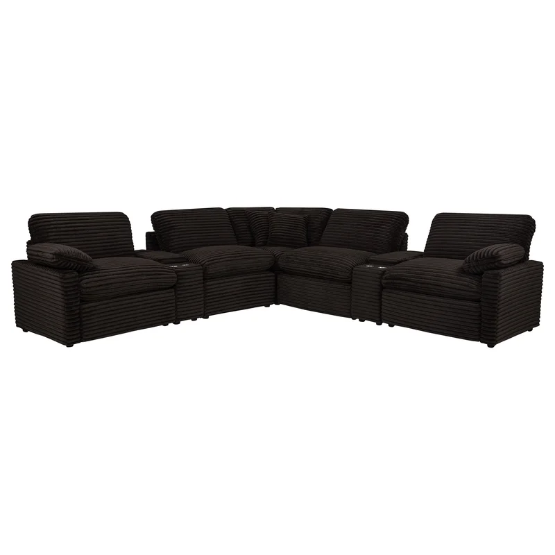 Collins 7-piece Modular Power Reclining Sectional Chocolate Brown