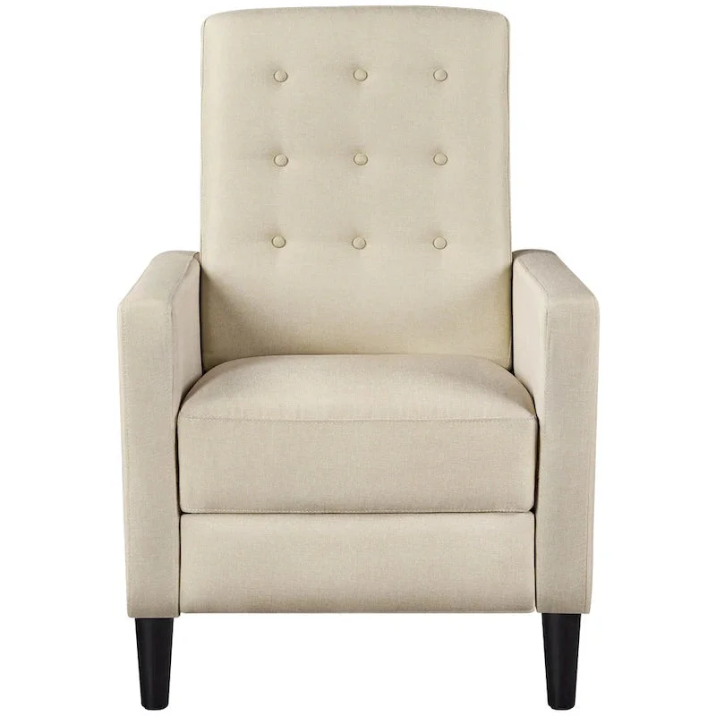 Yaheetech Fabric Recliner Sofa Single Reclining Chair Adjustable Back