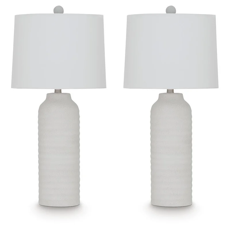 Vauville - Poly Table Lamp (Set of 2) - White