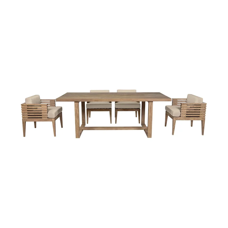 Vivid Outdoor Patio 5 Piece Dining Set