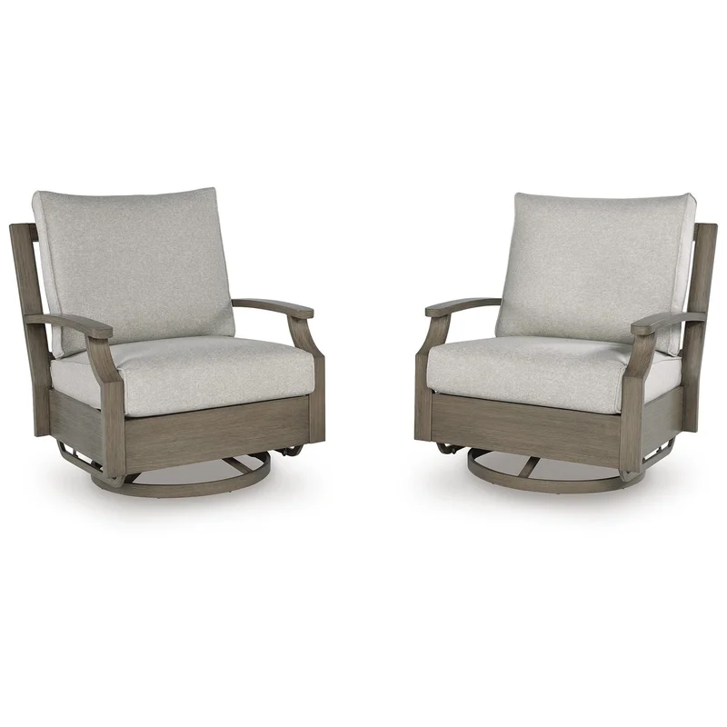 Rainier Ranch Outdoor Swivel Glider Chair with Cushion