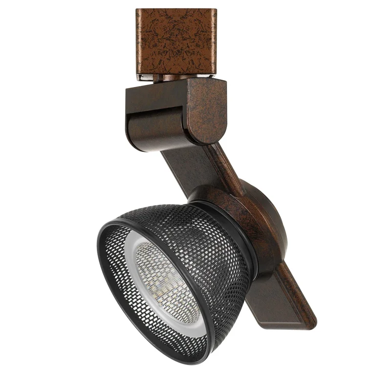 6" Height Metal Track Head - Rust & Dark Bronze - Mesh