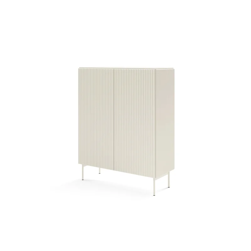 Lask Multi Cashmere High Sideboard 2 Doors (98.6 123 39.8 cm)