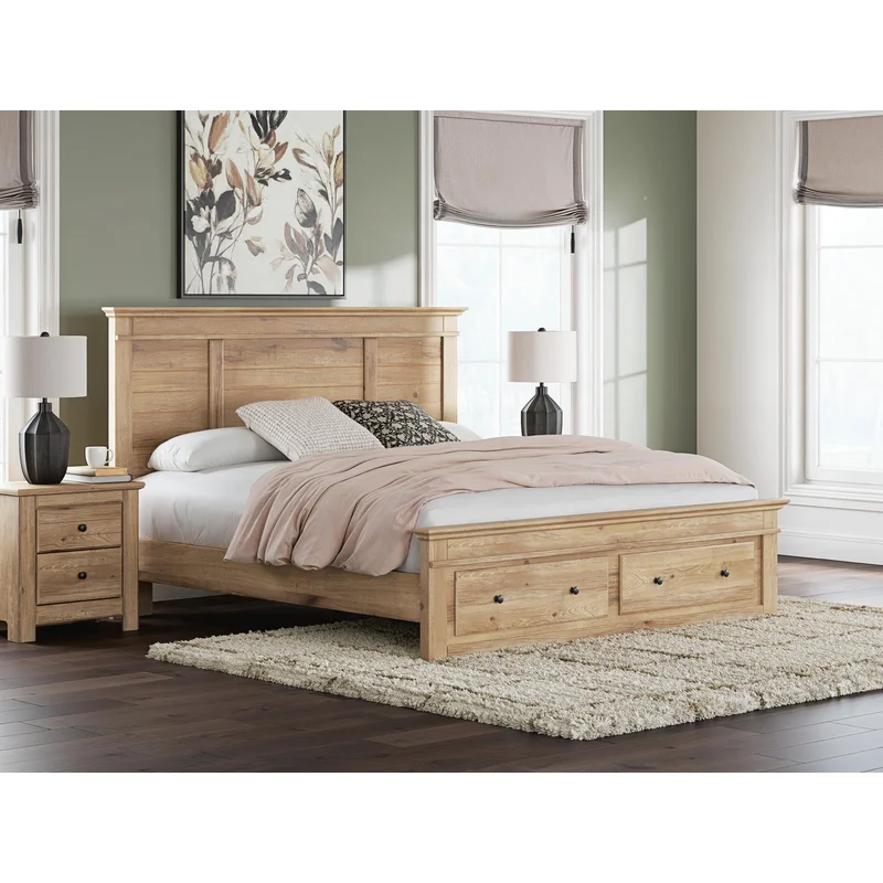 Makidern King Panel Storage Bed