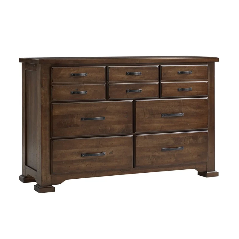 Vaughan-Bassett Joinery 6 Drawer Dresser in Natural Oak