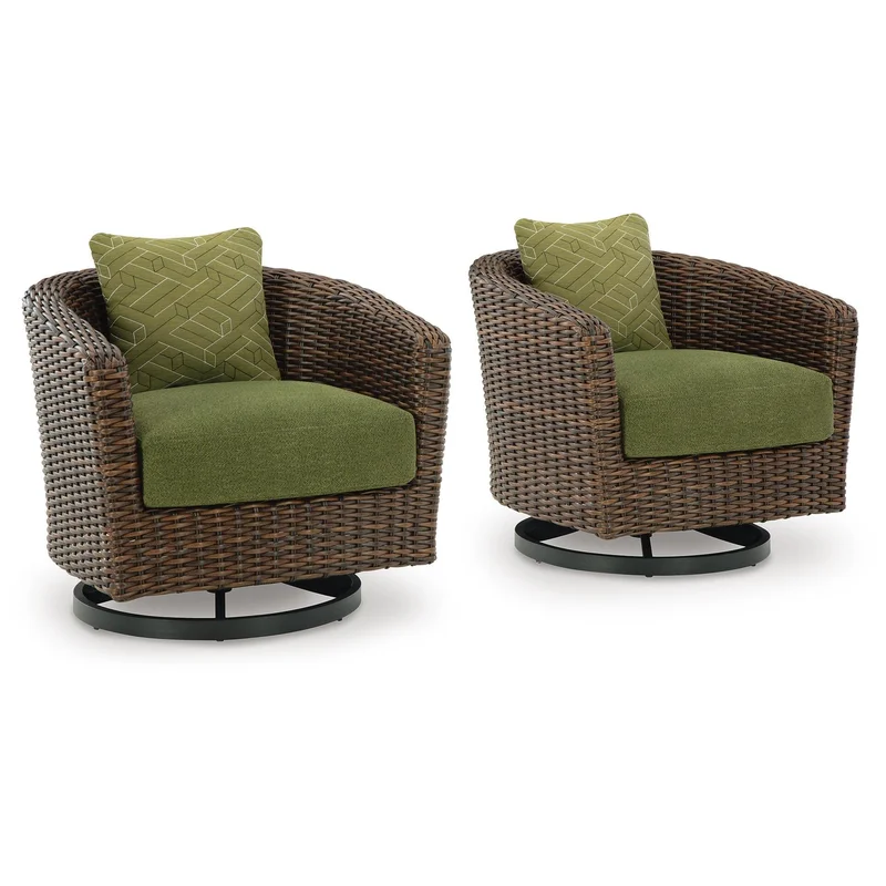 Horizon Hall Outdoor Swivel Lounge Chair with Cushion
