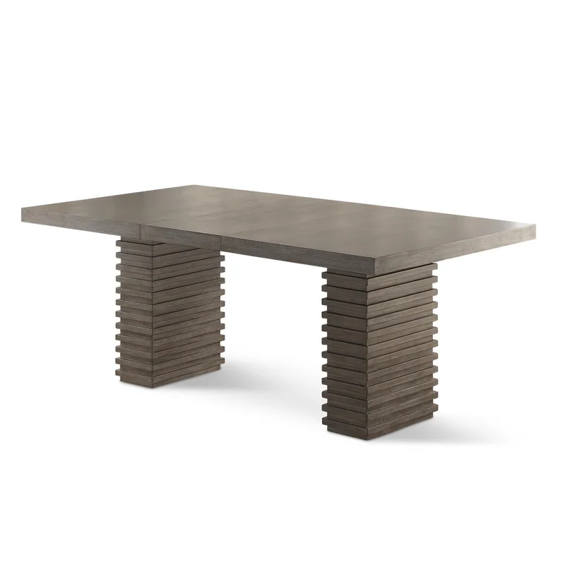 Steve Silver Mila Dining Table in Washed Grey