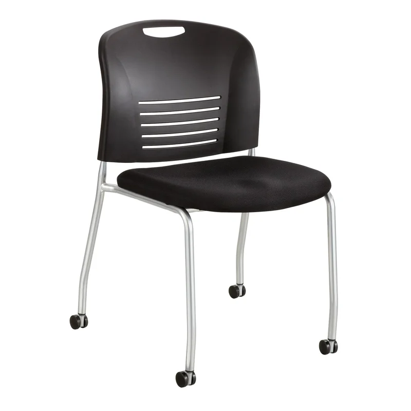 Vy Series Straight Leg Stack Chair Poly Seat With Casters (Qty. 2)
