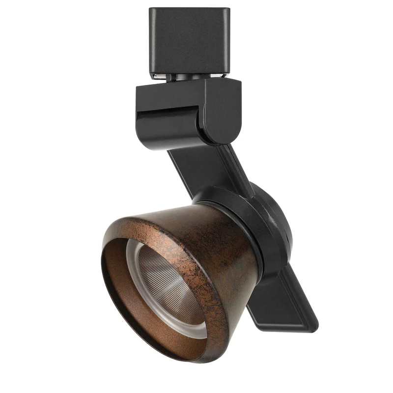 6" Height Metal Track Head - Dark Bronze & Rust