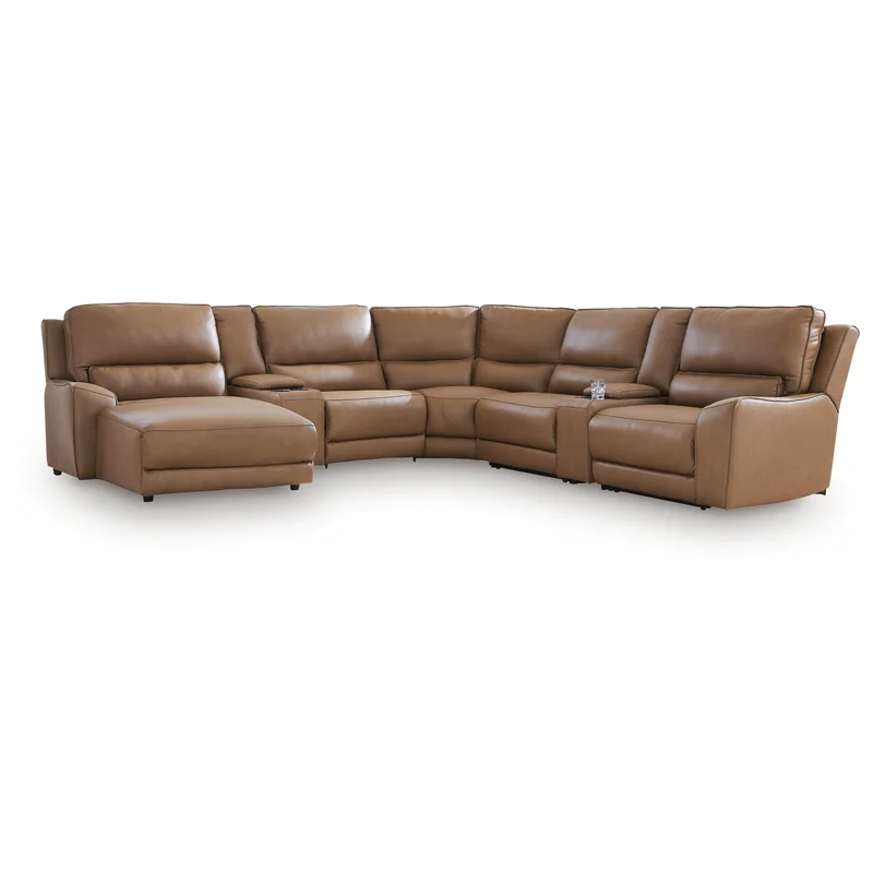 Silverbrooke Reclining Sectional with Chaise and Storage Consoles