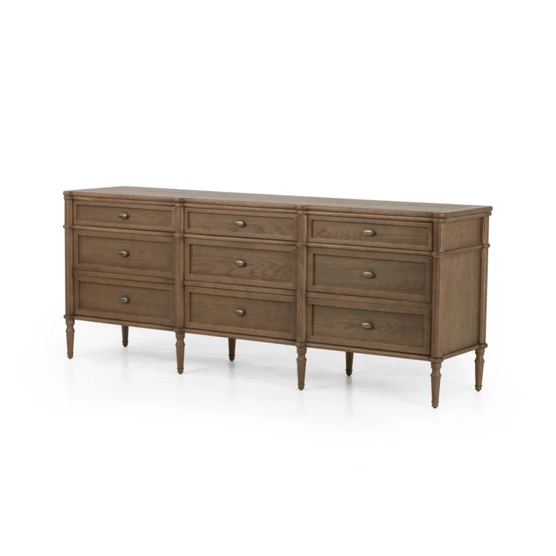 Toulouse 9 Drawer Dresser - Toasted Oak