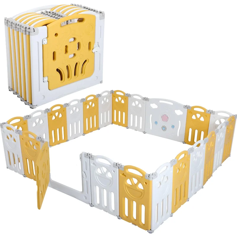 18 Panels Baby Playpen 69x69 Playards for Babies and Toddlers Sturdy Baby Playpen Suitable for Living Room Bedroom and Outdoo