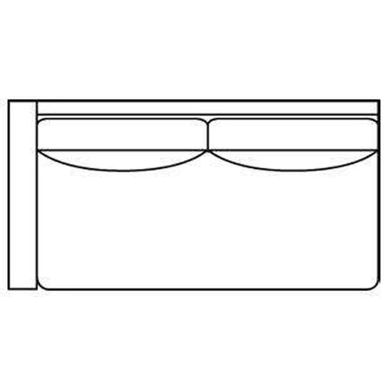 Nicole "Designer Style" Bench Seat Left Arm Facing Loveseat