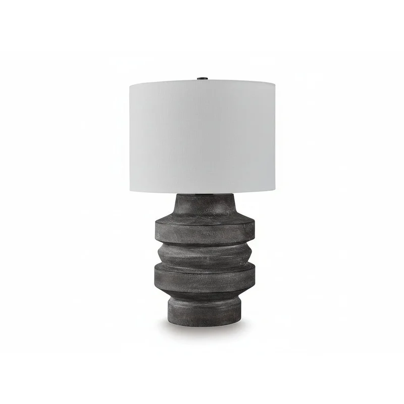Wahida - Poly Table Lamp - Distressed Black