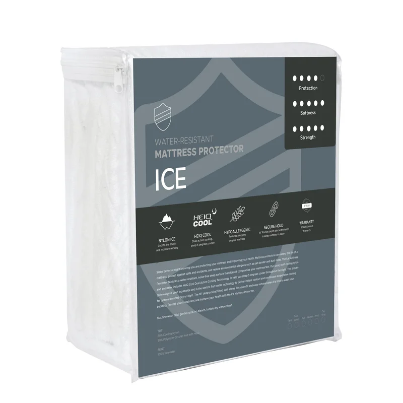 Ice Mattress Protector - 5 Sided Protection - Ultimate Cooling