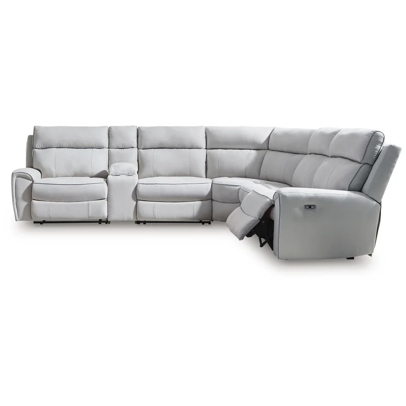 Social Pointe Reclining Sectional with Storage Console