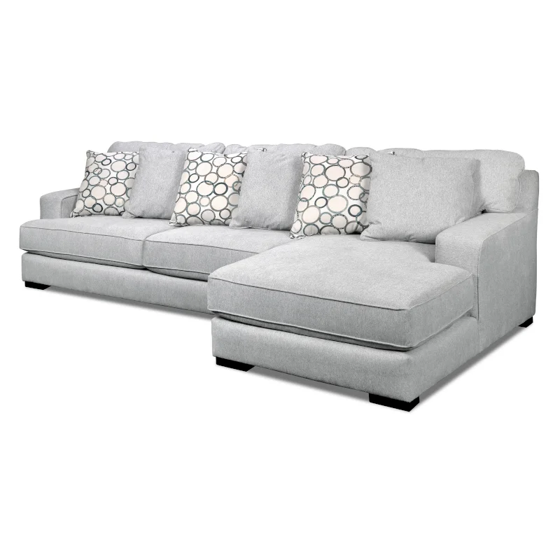 Superstyle Customizable 4790 2-Piece Right-Arm Facing Sofa Sectional and Chaise