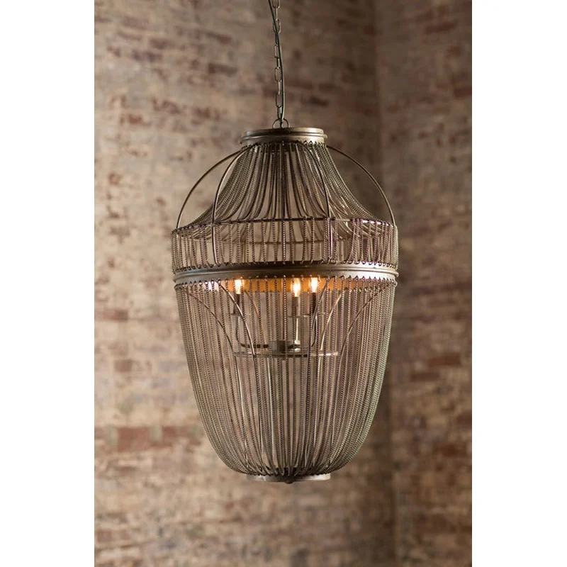 Vagabond Vintage Large Multi Bulb Chain Chandelier - I