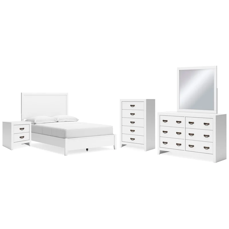 Binterglen Full Panel Bed Dresser Mirror Chest and Nightstand