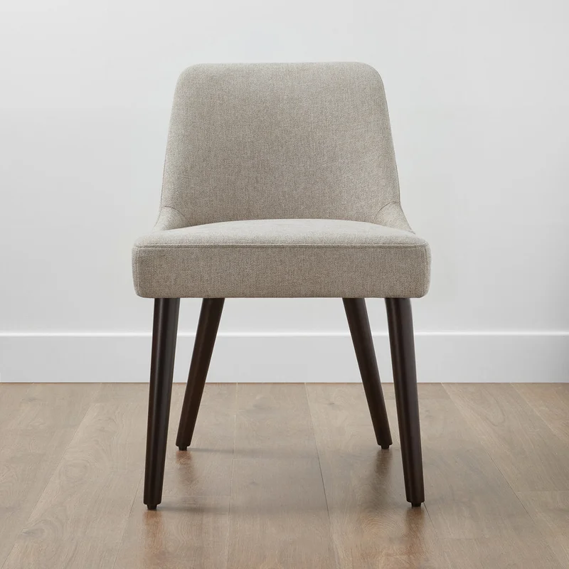 Brently Upholstered Dining Chair (Set of 2) Wade Logan Upholstery Color: Taupe