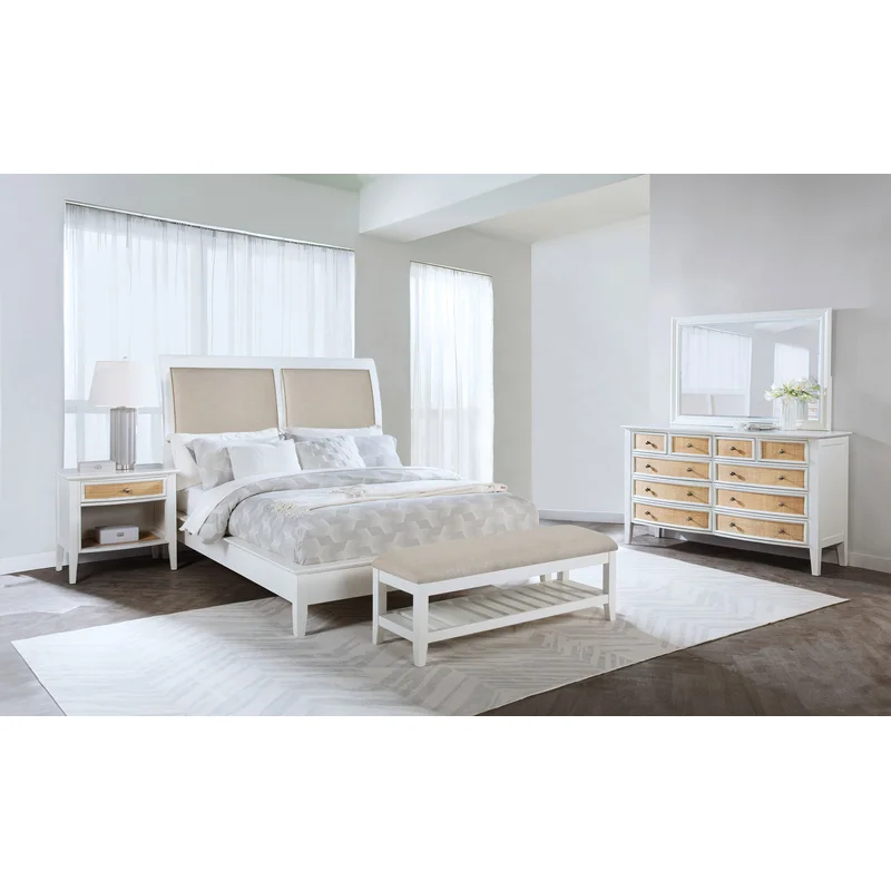 Bexhill 4-piece California King Bedroom Set White