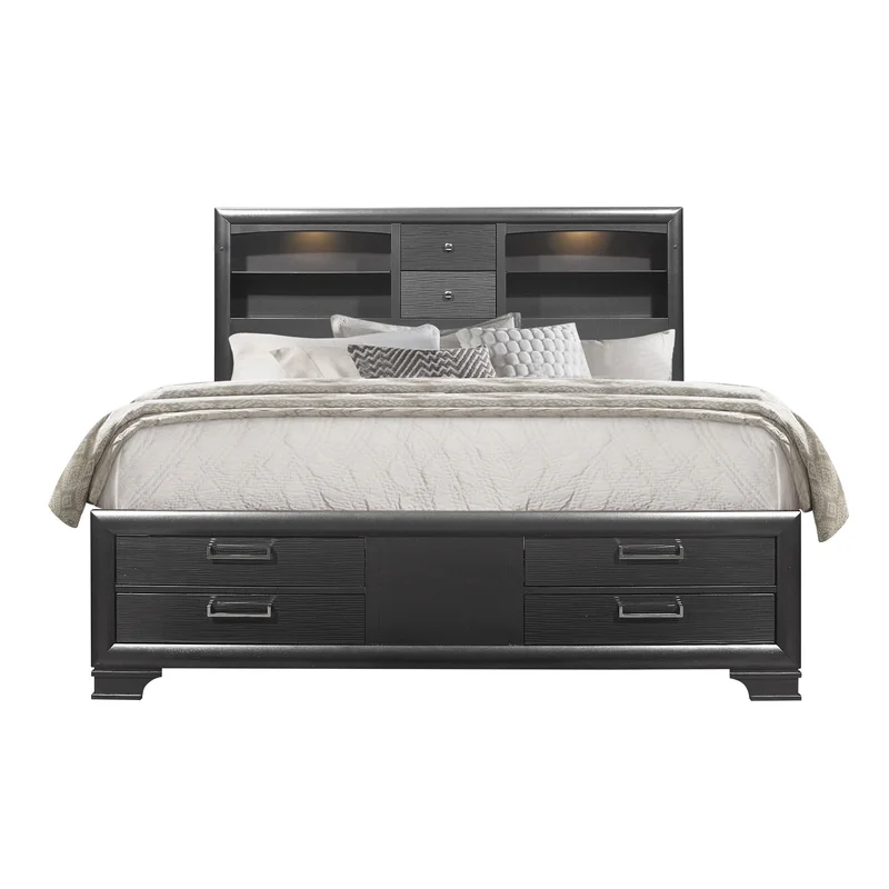Jordyn - King Bed - Gray
