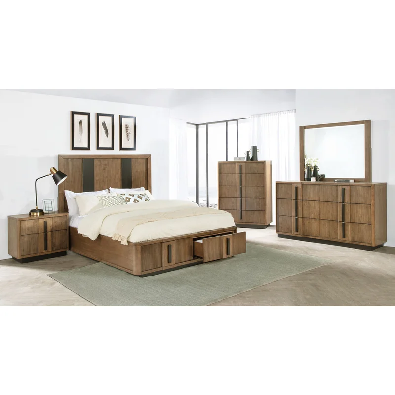 Terrace 5-piece Eastern King Bedroom Set Ash Brown
