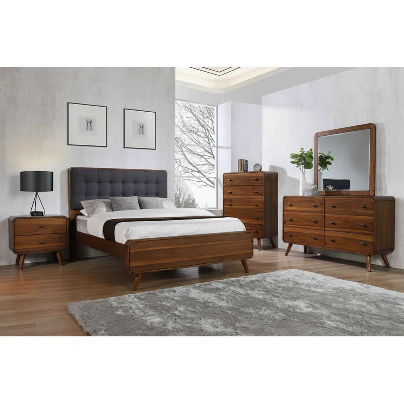 Robyn 5-piece Twin Bedroom Set Dark Walnut