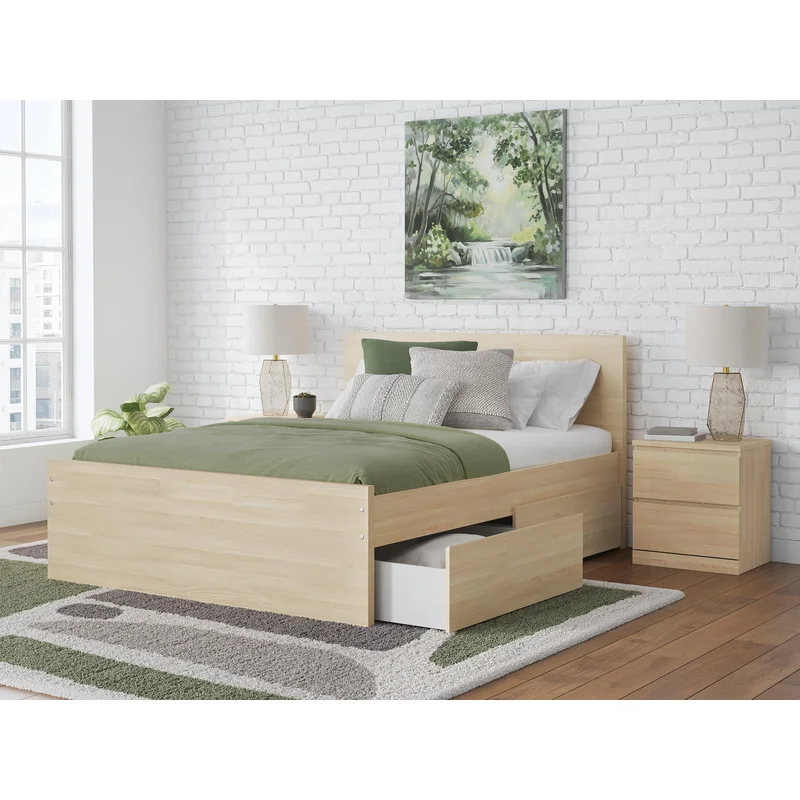 Ashley Express - Onita Full Panel Platform Bed with 2 Side Storage