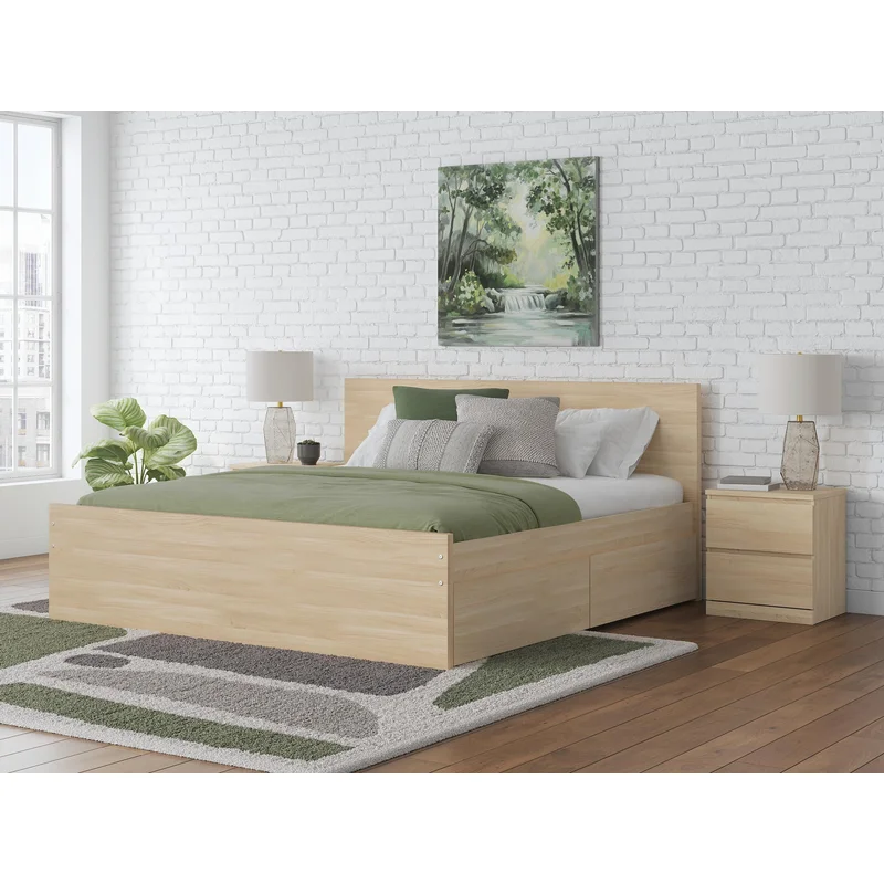 Ashley Express - Onita Queen Panel Platform Bed with 2 Side Storage