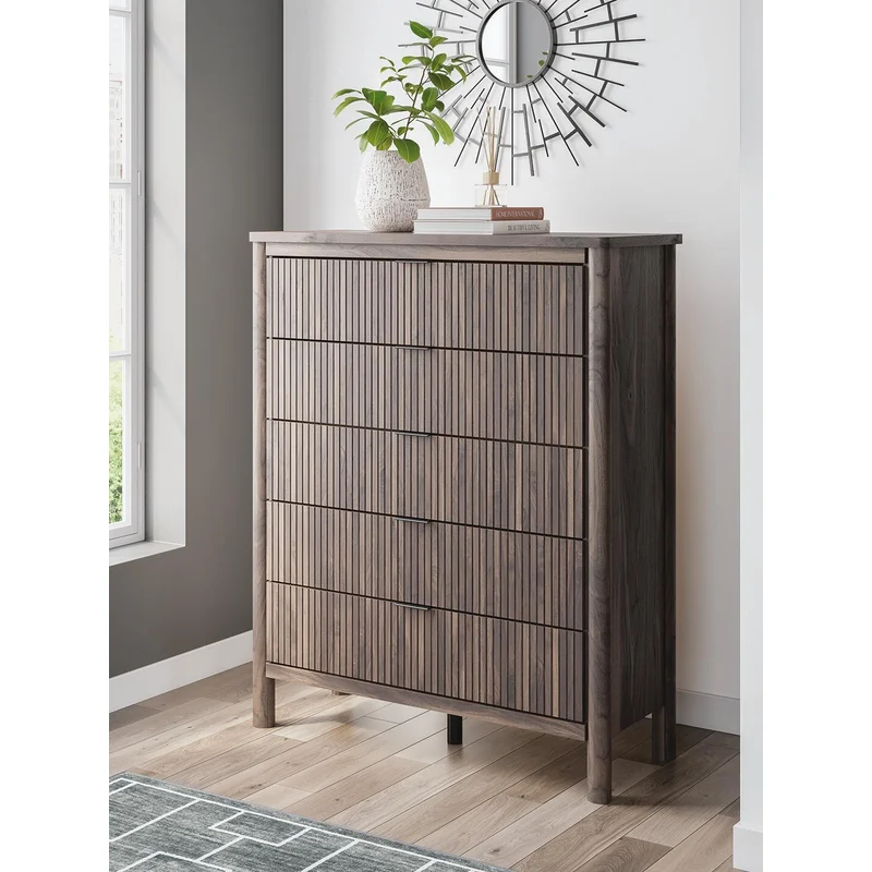 Pamytta Five Drawer Wide Chest