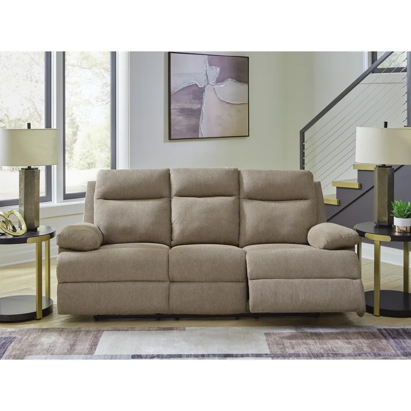 Side-Swipe REC Sofa w/Drop Down Table