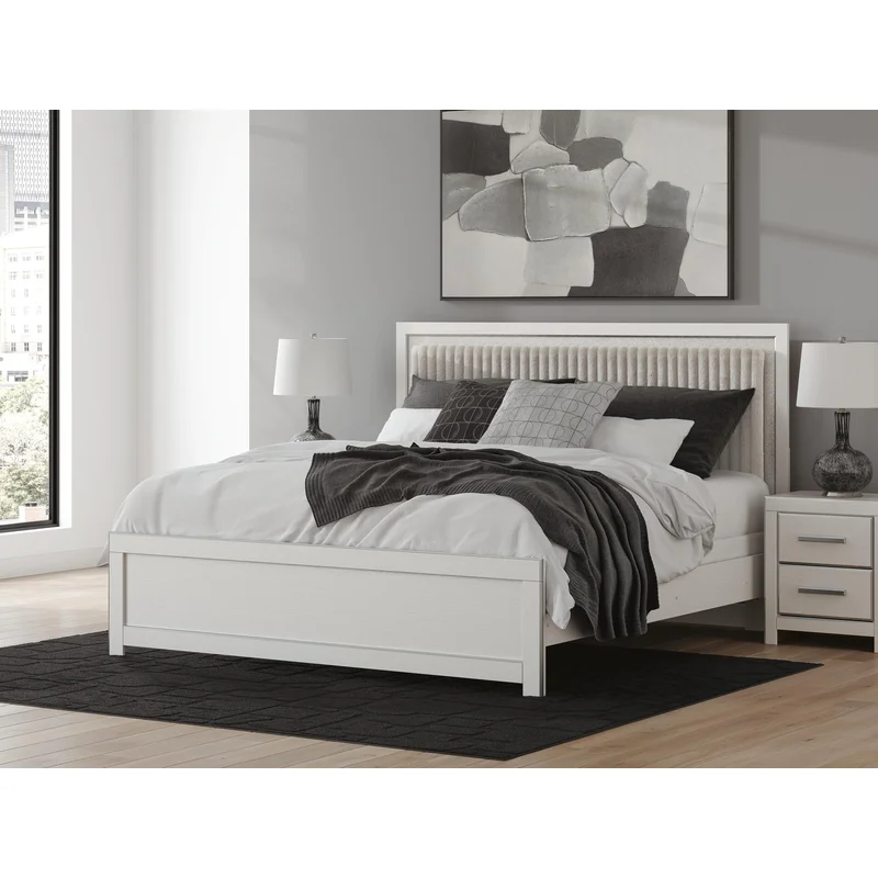 Zuraleus King Upholstered Panel Bed