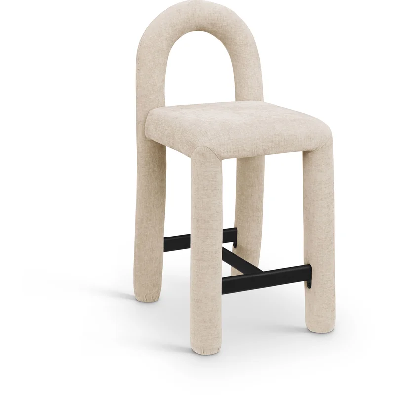 Amari - Chenille Fabric Stool