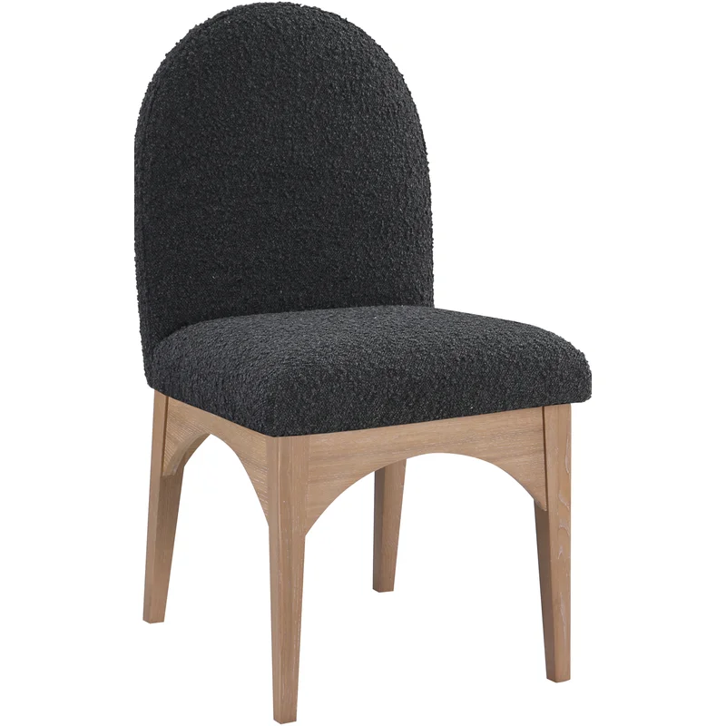 Waldorf - Boucle Dining Side Chair With Natural Legs