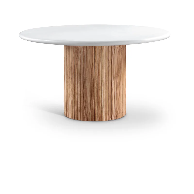 Sanremo - Concrete 53" Finished Concrete Indoor / Outdoor Dining Table - White
