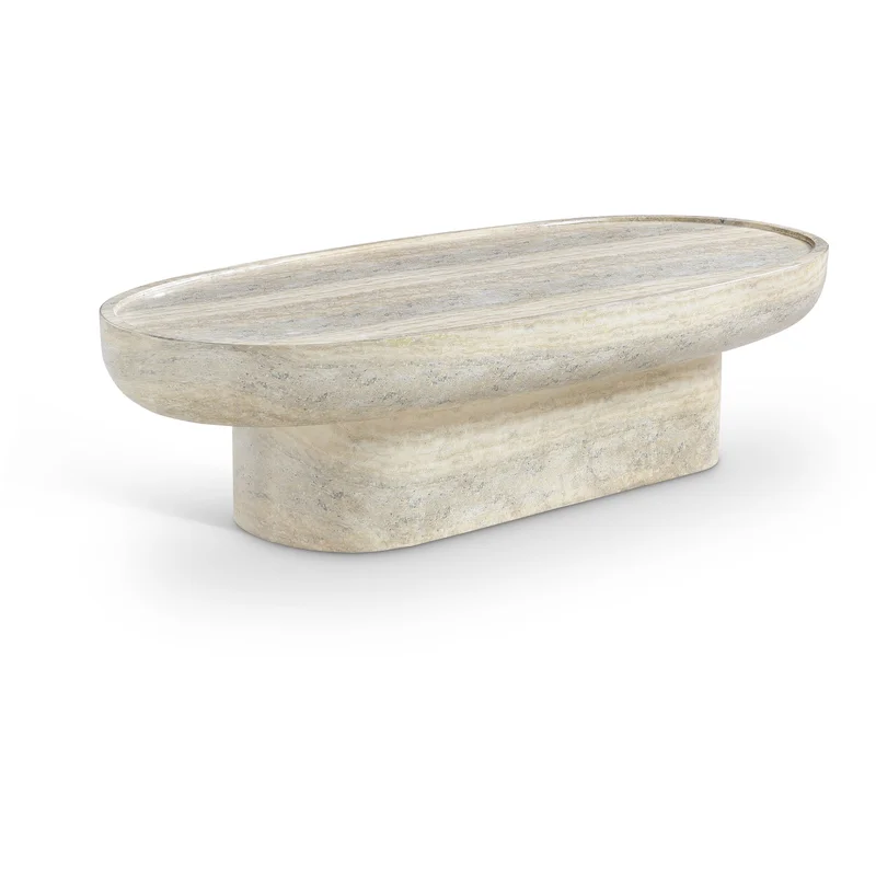 Tivoli - Indoor / Outdoor Coffee Table - Travertine Concrete