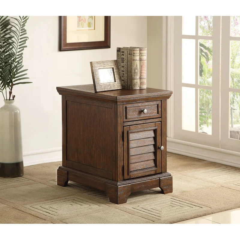 Evrard - Accent Table - Dark Oak