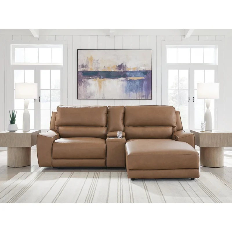 DeepWakes 3-Piece Power Reclining Sectional with Chaise