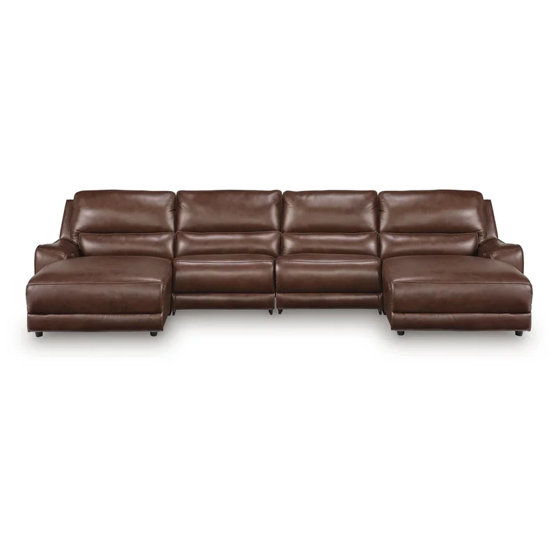 DeepWakes 4-Piece Reclining Sectional with Double Chaise
