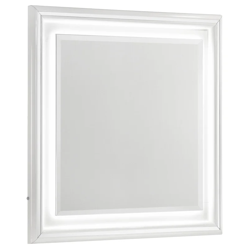 Cassia Dresser Mirror White High Gloss