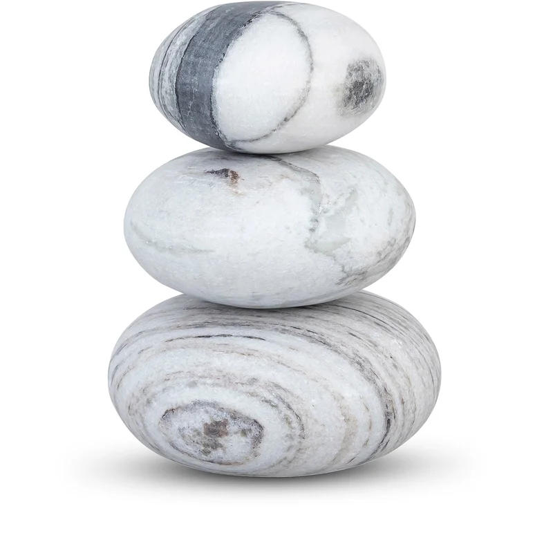 Pumpkin - 3 Piece Marble Decorative Object - Panda